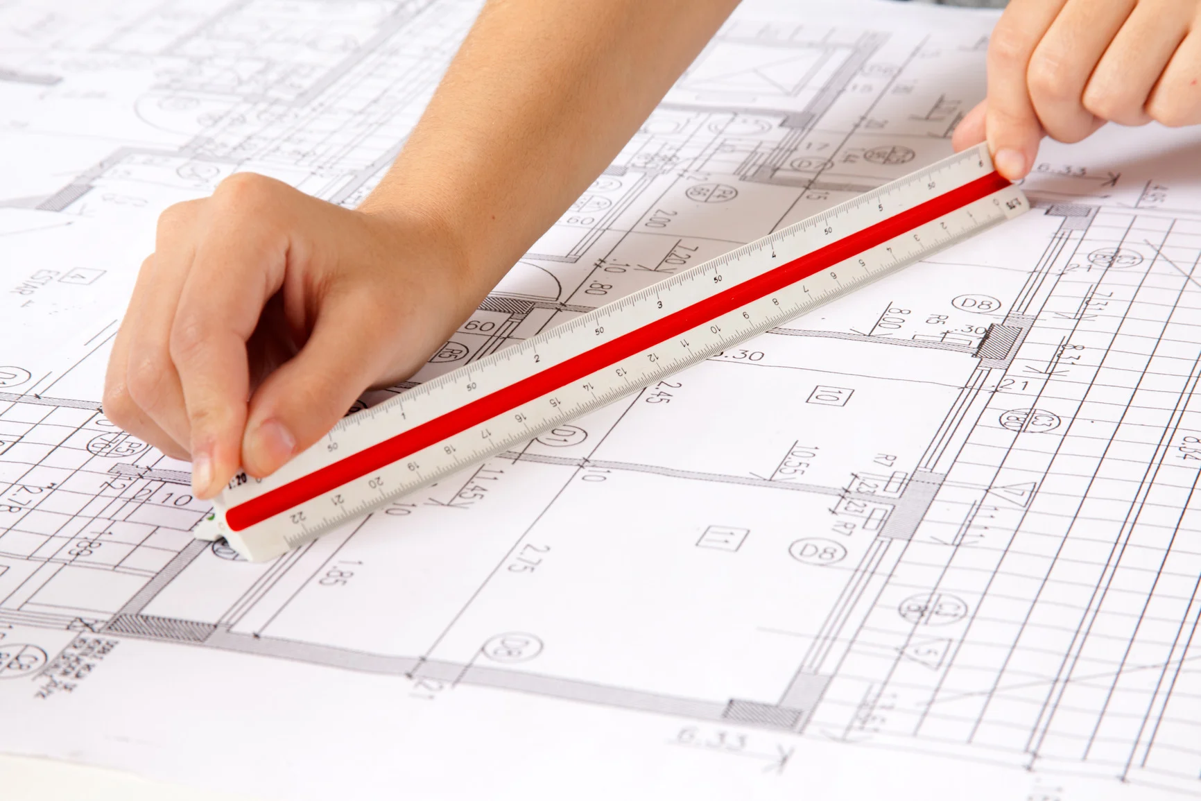 Scale Ruler on Blueprints scale ruler on blueprints