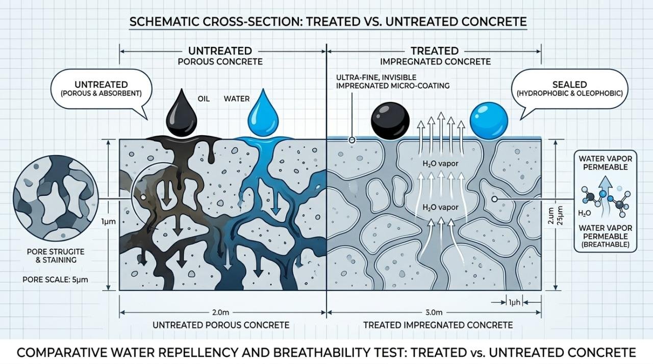 Дълготраен под за гаража: Как импрегнирането защитава бетона от масла и износване