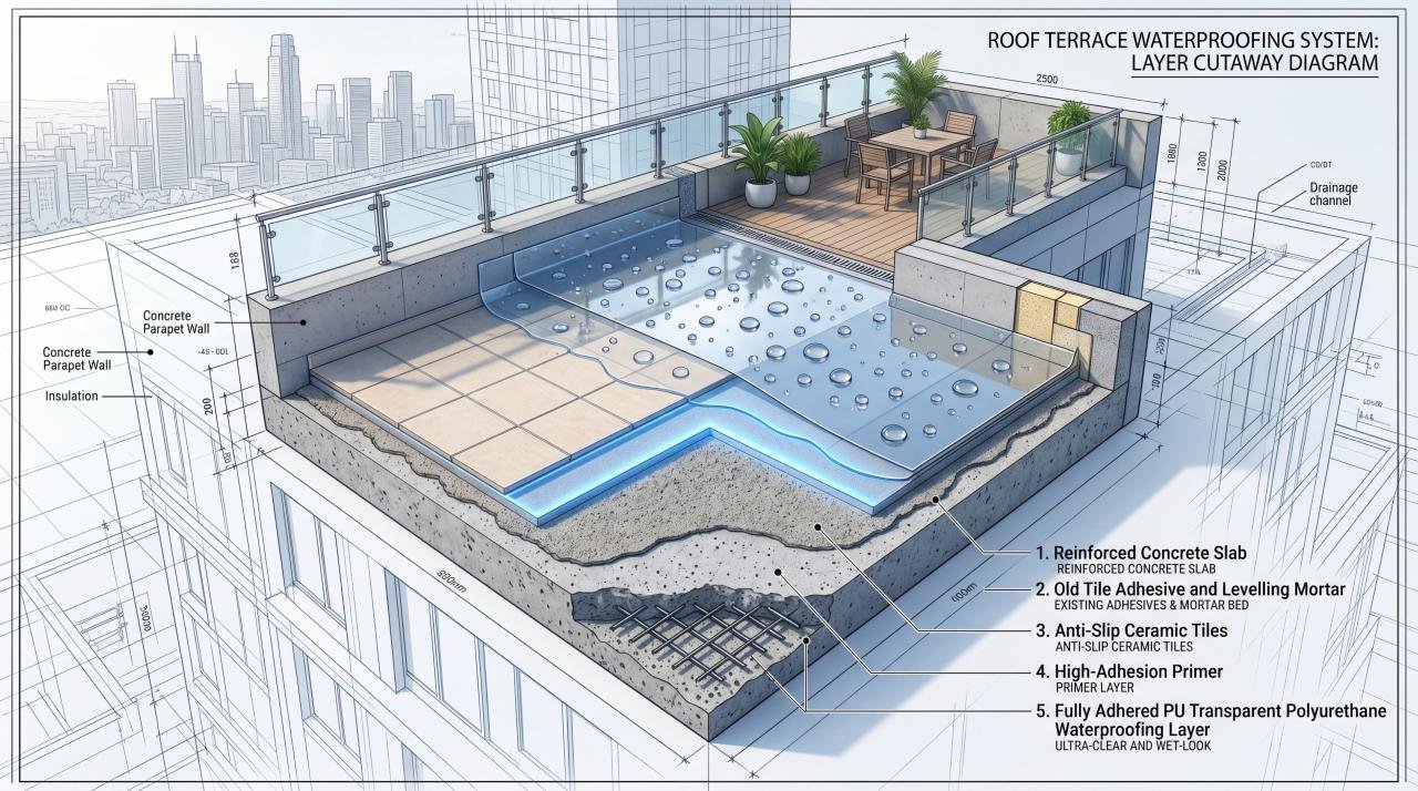 Хидроизолация за плосък и скатен покрив