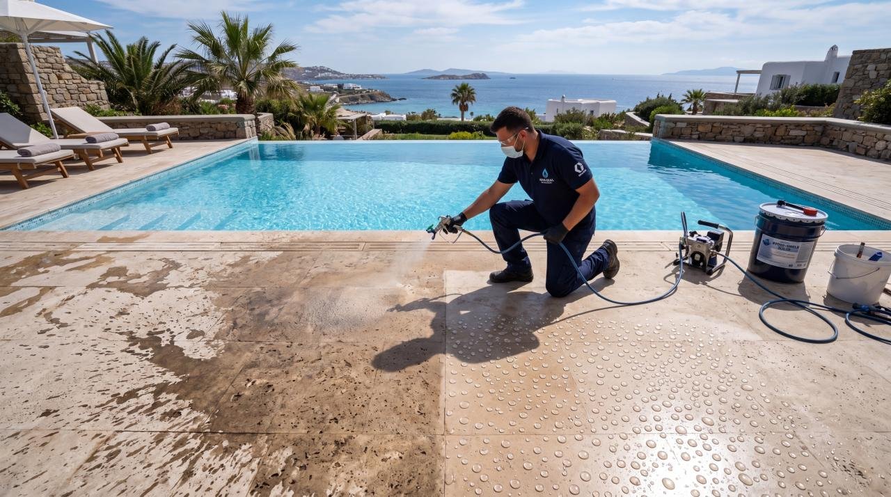 Солена вода и слънце: Защо импрегнирането е ключът към издръжливостта на настилките около басейни във Варна и Бургас